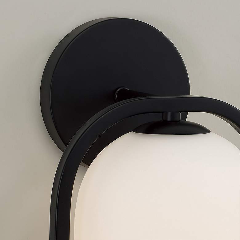 Image 3 Capital Lighting Zeek 1 Light Sconce 7.75" Matte Black more views