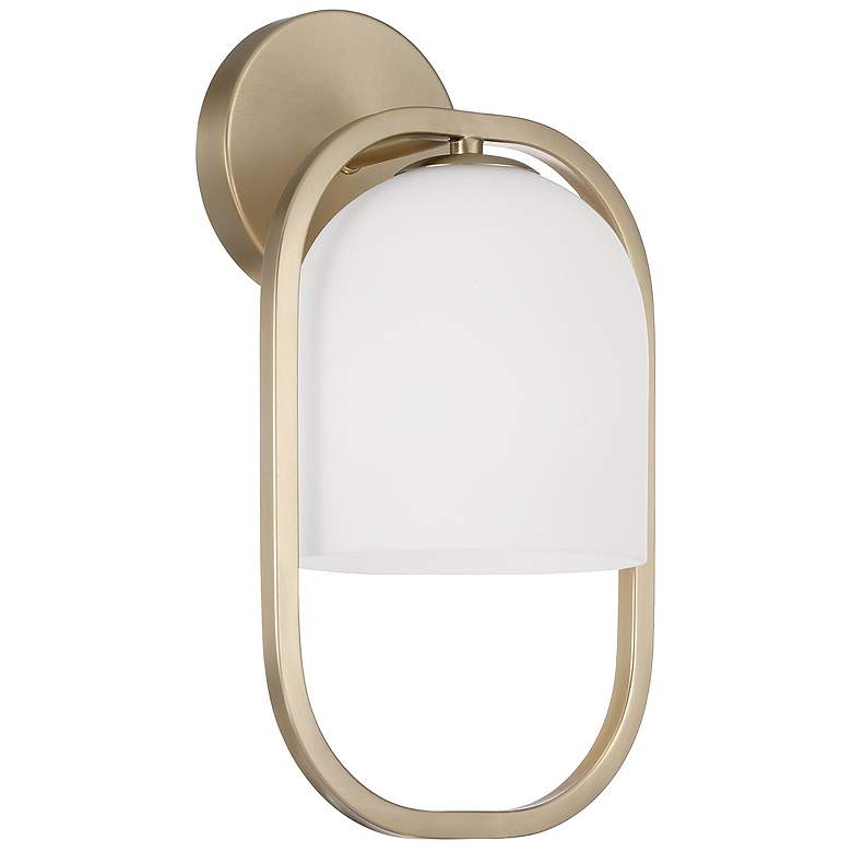 Image 1 Capital Lighting Zeek 1 Light Sconce 7.75" Matte Brass