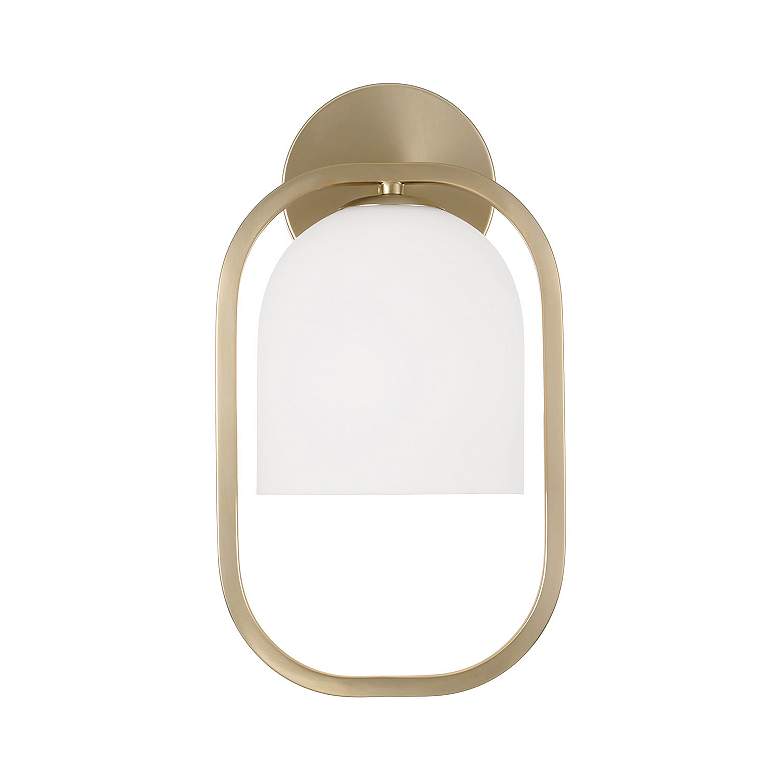Image 4 Capital Lighting Zeek 1 Light Sconce 7.75" Matte Brass more views