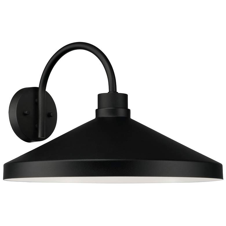 Image 2 Capital Lofton 11 1/2" High Black Outdoor Barn Wall Light