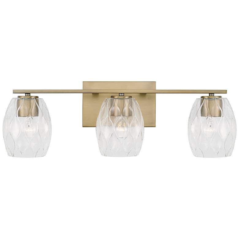 Image 2 Capital Lucas 24" Wide Aged Brass 3-Light Bath Light