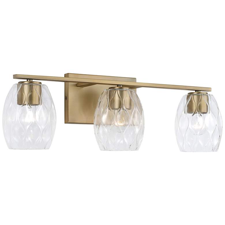 Image 4 Capital Lucas 24 inch Wide Aged Brass 3-Light Bath Light more views