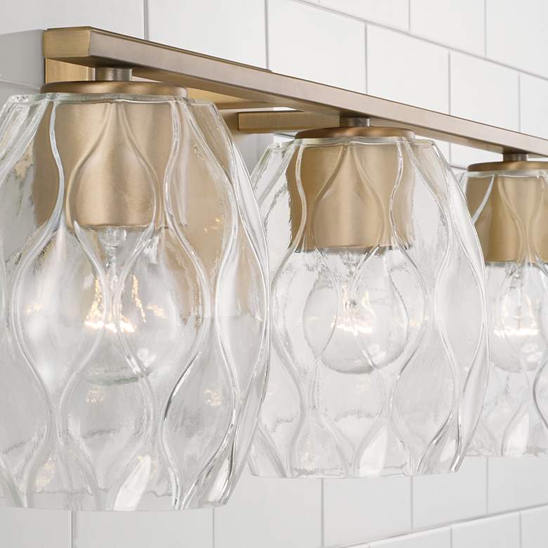 Image 5 Capital Lucas 24" Wide Aged Brass 3-Light Bath Light more views