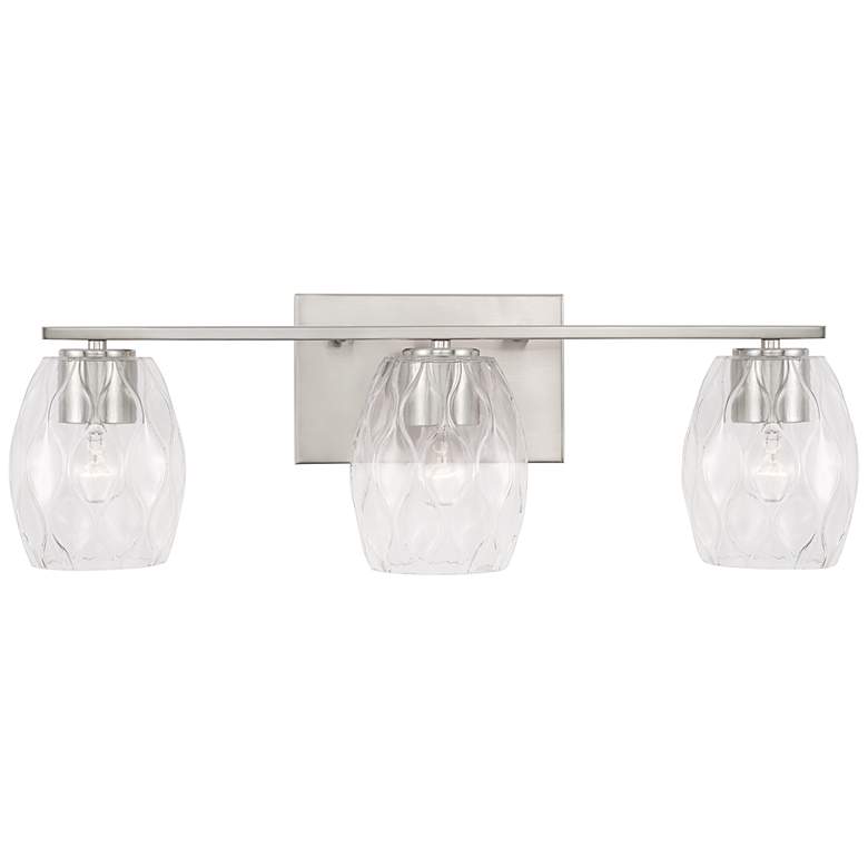 Image 2 Capital Lucas 24" Wide Brushed Nickel 3-Light Bath Light