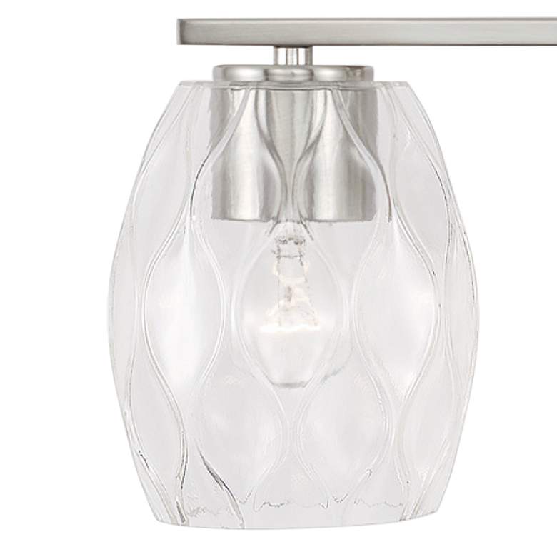 Image 3 Capital Lucas 24" Wide Brushed Nickel 3-Light Bath Light more views