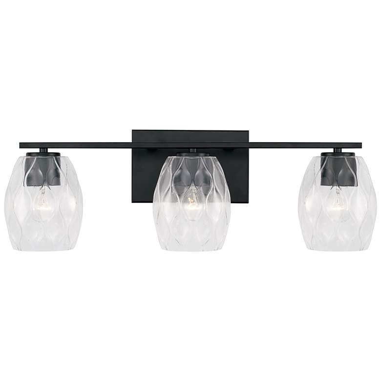 Image 2 Capital Lucas 24" Wide Matte Black 3-Light Bath Light