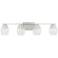 Capital Lucas 33 1/2" Wide Brushed Nickel 4-Light Bath Light