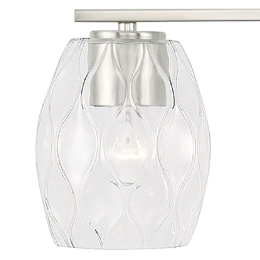 Capital Lucas 33 1/2" Wide Brushed Nickel 4Light Bath Light 402E3