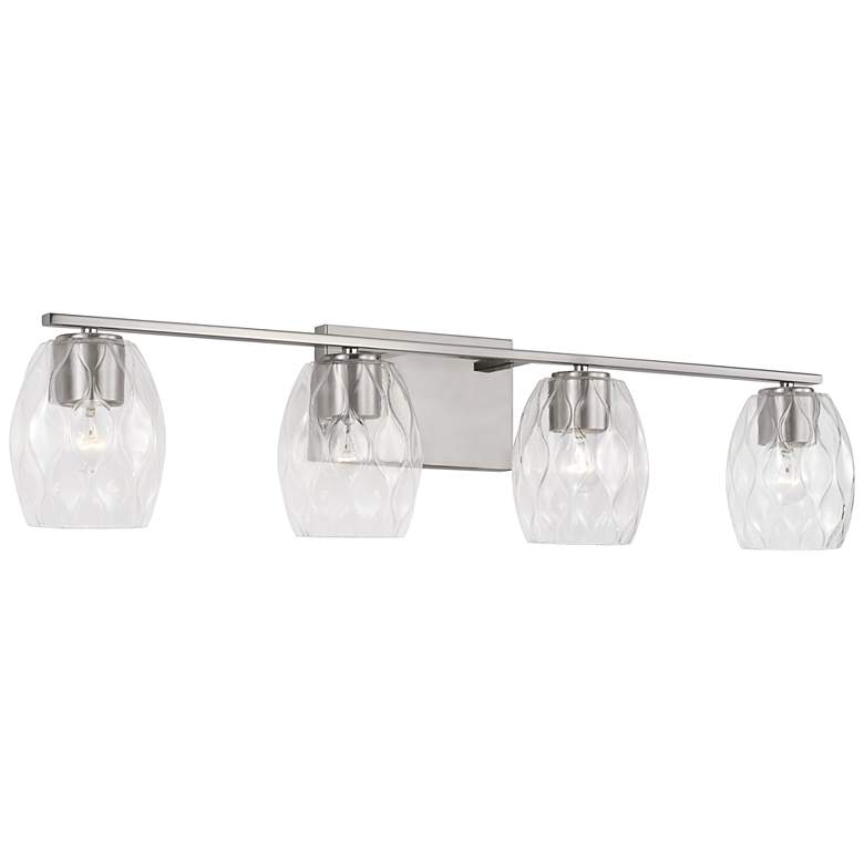 Image 4 Capital Lucas 33 1/2 inch Wide Brushed Nickel 4-Light Bath Light more views