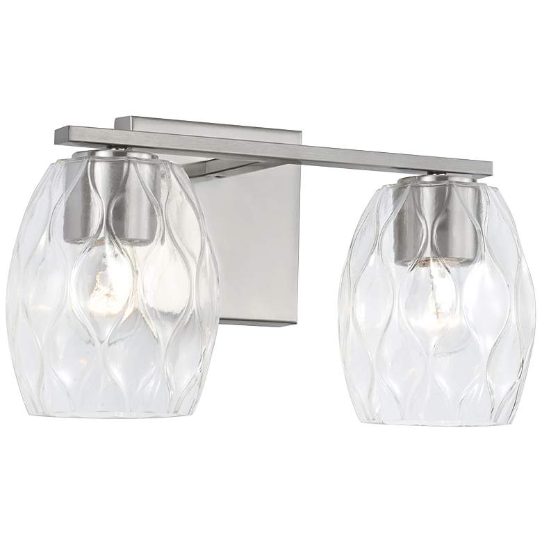 Image 4 Capital Lucas 7 3/4" High Brushed Nickel 2-Light Wall Sconce more views
