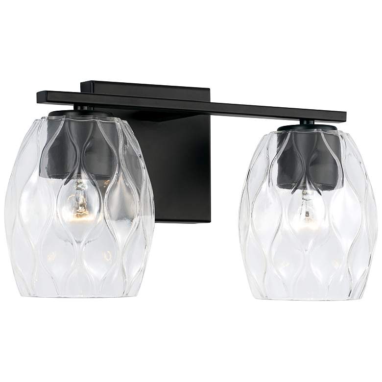 Image 4 Capital Lucas 7 3/4 inch High Matte Black 2-Light Wall Sconce more views
