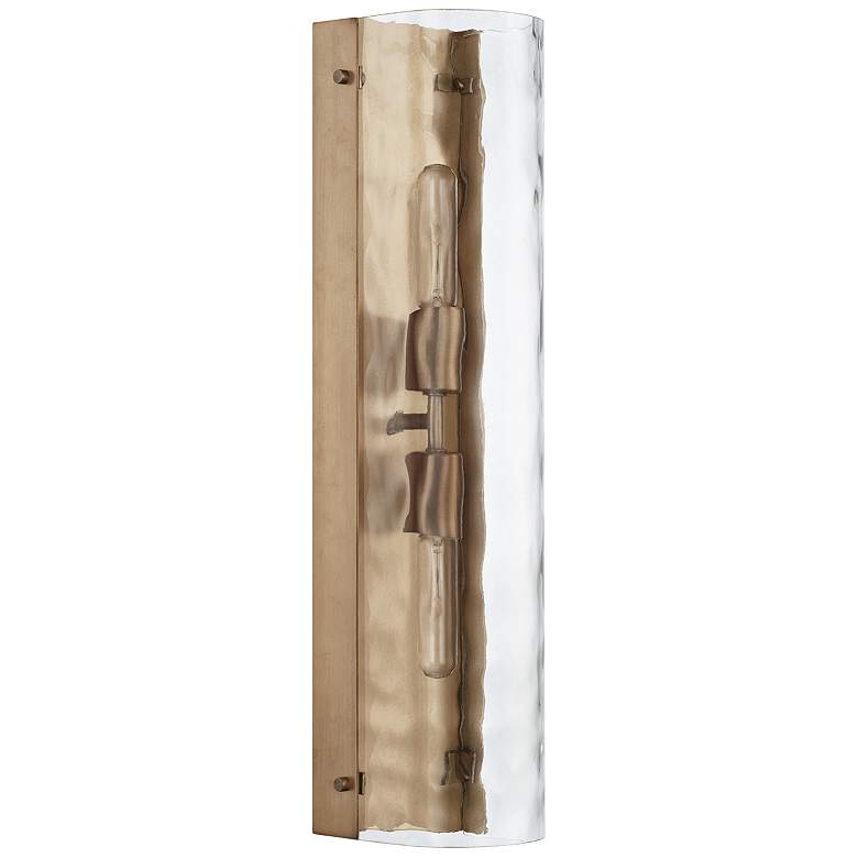 Image 1 Capital Lyra 22 1/4" High Aged Brass Wall Sconce