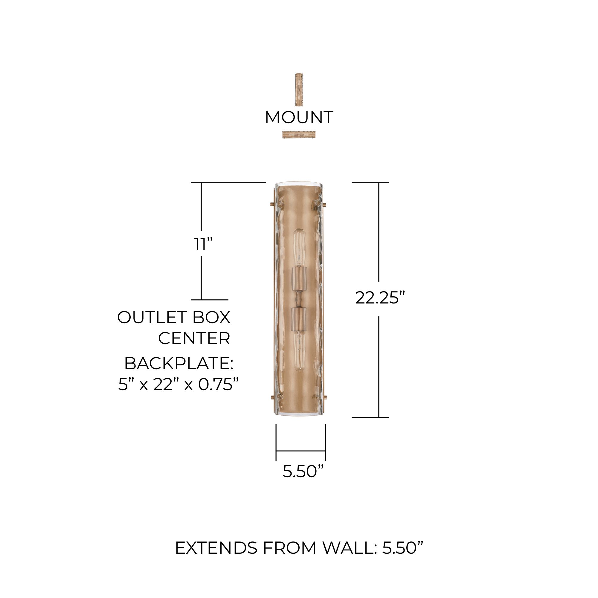 Image 4 Capital Lyra 22 1/4" High Aged Brass Wall Sconce more views