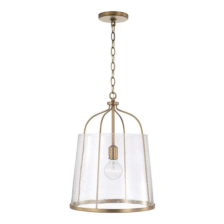 Image 4 Capital Madison 14" Wide Aged Brass Metal Pendant Light more views