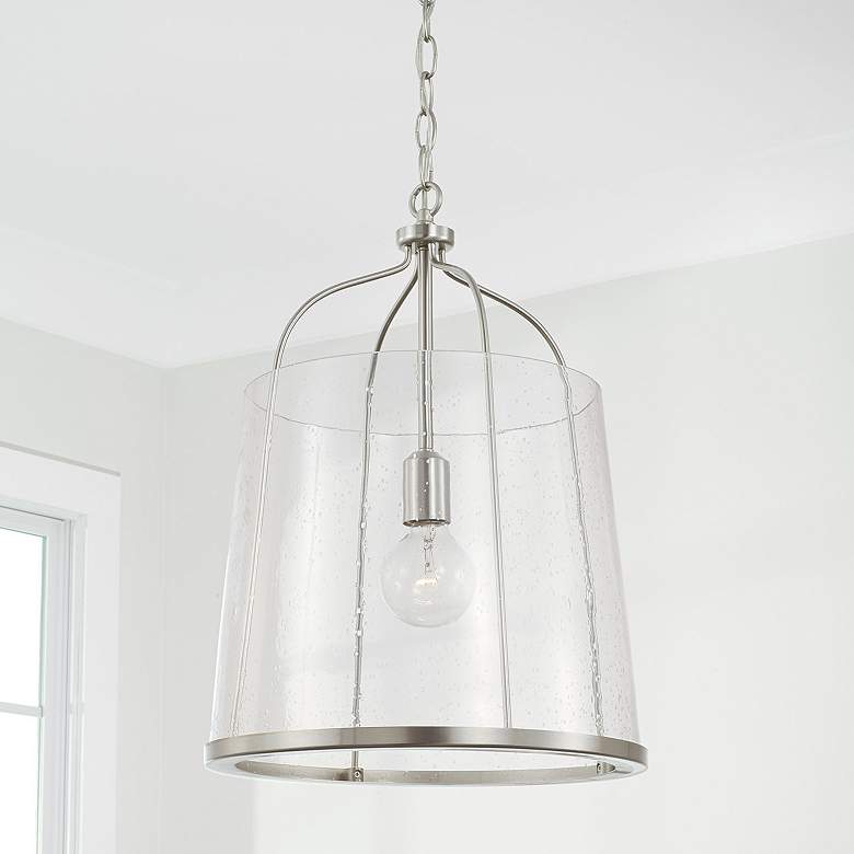 Image 1 Capital Madison 14" Wide Brushed Nickel Pendant Light
