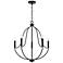 Capital Madison 25" Wide Matte Black 5-Light Chandelier