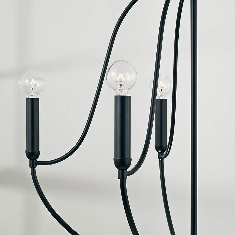 Image 4 Capital Madison 25" Wide Matte Black 5-Light Chandelier more views