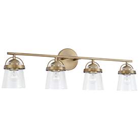 Image2 of Capital Madison 32 1/2" Wide Aged Brass 4-Light Bath Light