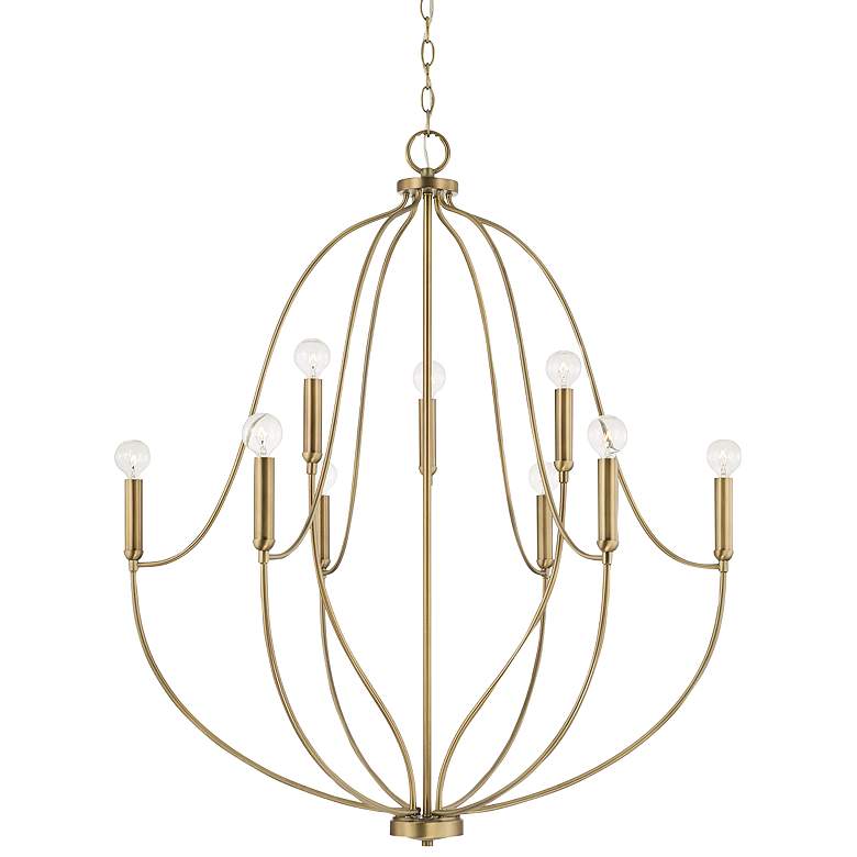 Image 2 Capital Madison 32 1/2" Wide Aged Brass 9-Light Chandelier