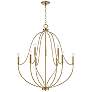 2_Capital Madison 32 1/2" Wide Aged Brass 9-Light Chandelier