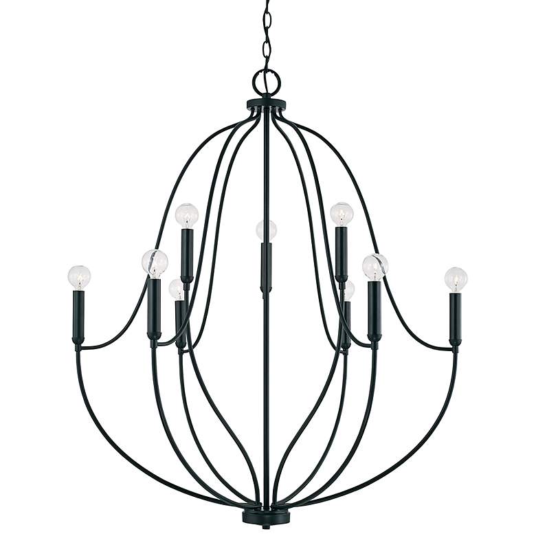 Image 3 Capital Madison 32 1/2" Wide Matte Black 9-Light Chandelier