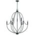 Capital Madison 32 1/2" Wide Matte Black 9-Light Chandelier