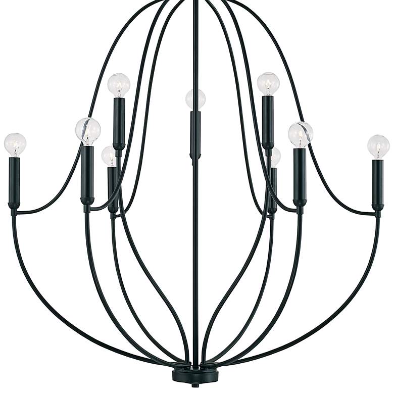 Image 4 Capital Madison 32 1/2" Wide Matte Black 9-Light Chandelier more views