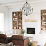 5_Capital Madison 32 1/2" Wide Matte Black 9-Light Chandelier more views