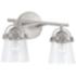 Capital Madison 9 1/2"H Brushed Nickel 2-Light Wall Sconce