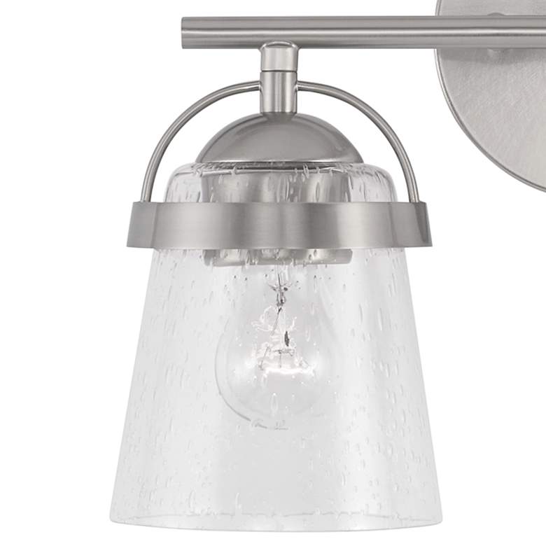 Image 3 Capital Madison 9 1/2"H Brushed Nickel 2-Light Wall Sconce more views