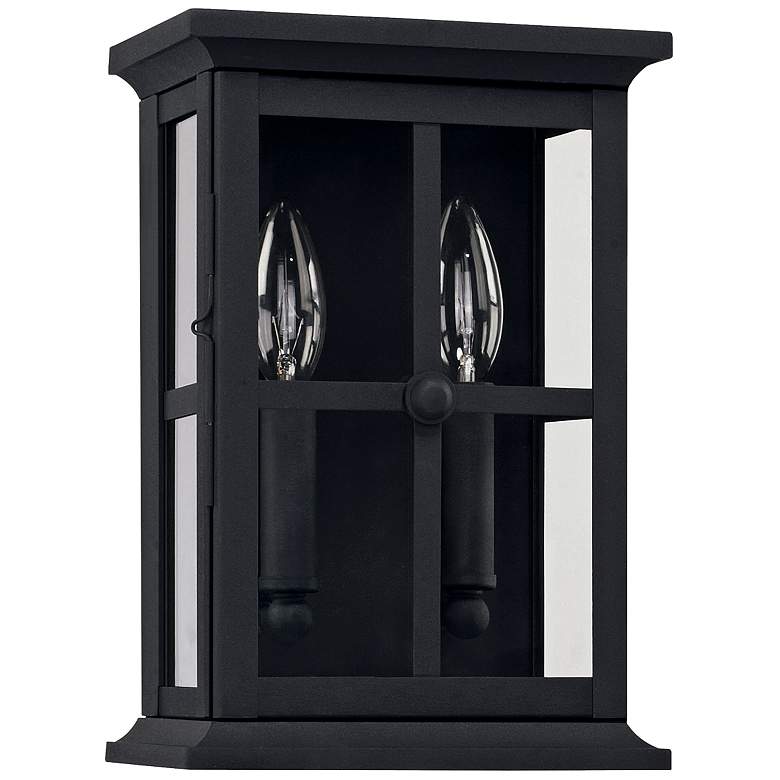 Image 1 Capital Mansell 11" High Black Outdoor Wall Light