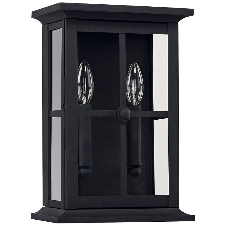 Image 1 Capital Mansell 14 inch High Black Outdoor Wall Light