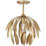 2_Capital Margeaux 14" Wide Buffed Gold Pendant