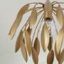 3_Capital Margeaux 14" Wide Buffed Gold Pendant more views