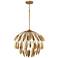Capital Margeaux 20" Wide Bufted Gold Metal Pendant Light