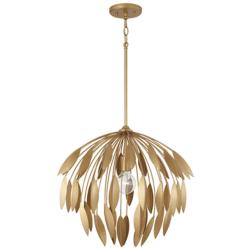 Capital Margeaux 20" Wide Bufted Gold Metal Pendant Light