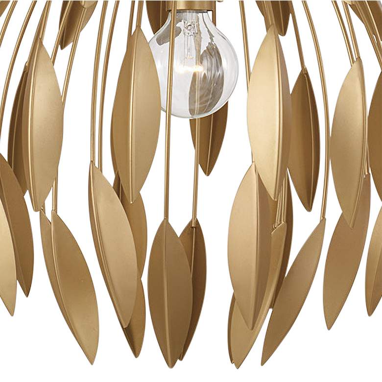 Image 3 Capital Margeaux 20" Wide Bufted Gold Metal Pendant Light more views
