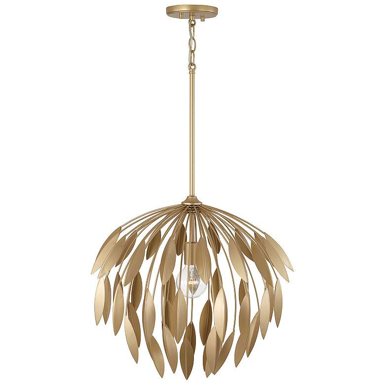 Image 4 Capital Margeaux 20" Wide Bufted Gold Metal Pendant Light more views