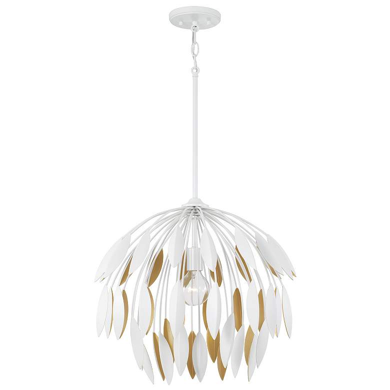 Image 2 Capital Margeaux 20" Wide Matte White Pendant Light