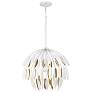 2_Capital Margeaux 20" Wide Matte White Pendant Light