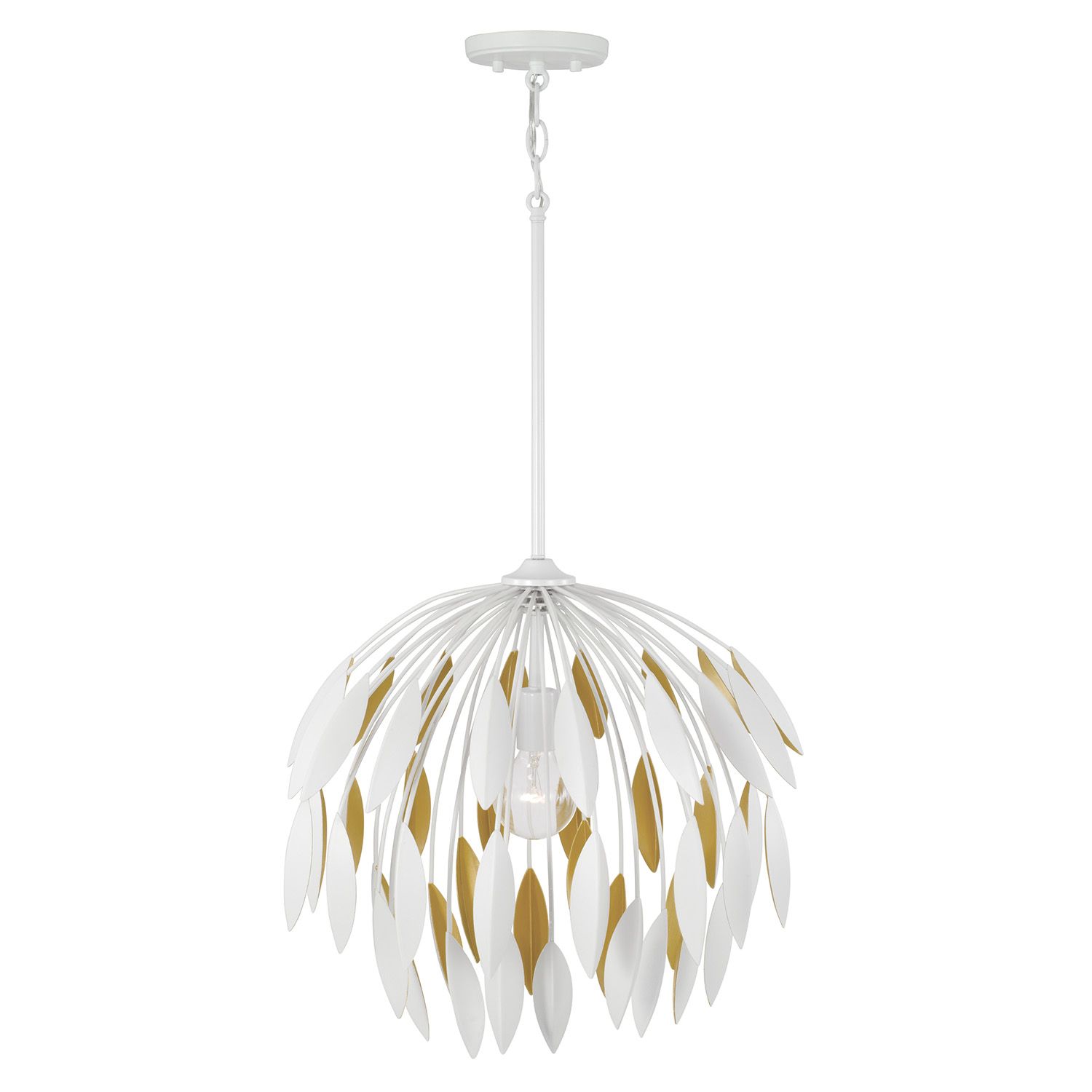Capital Margeaux 20" Wide Matte White Pendant Light
