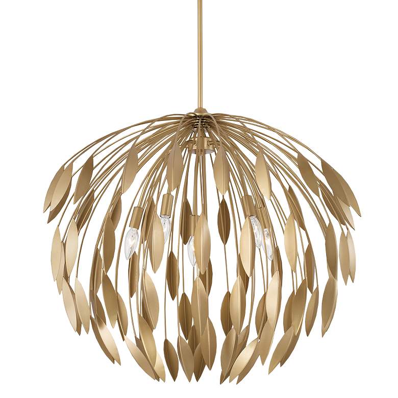 Image 2 Capital Margeaux 28" Wide Bufted Gold Metal 5-Light Pendant