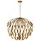 Capital Margeaux 28" Wide Bufted Gold Metal 5-Light Pendant