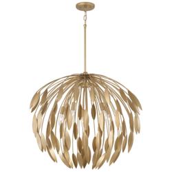 Capital Margeaux 28" Wide Bufted Gold Metal 5-Light Pendant