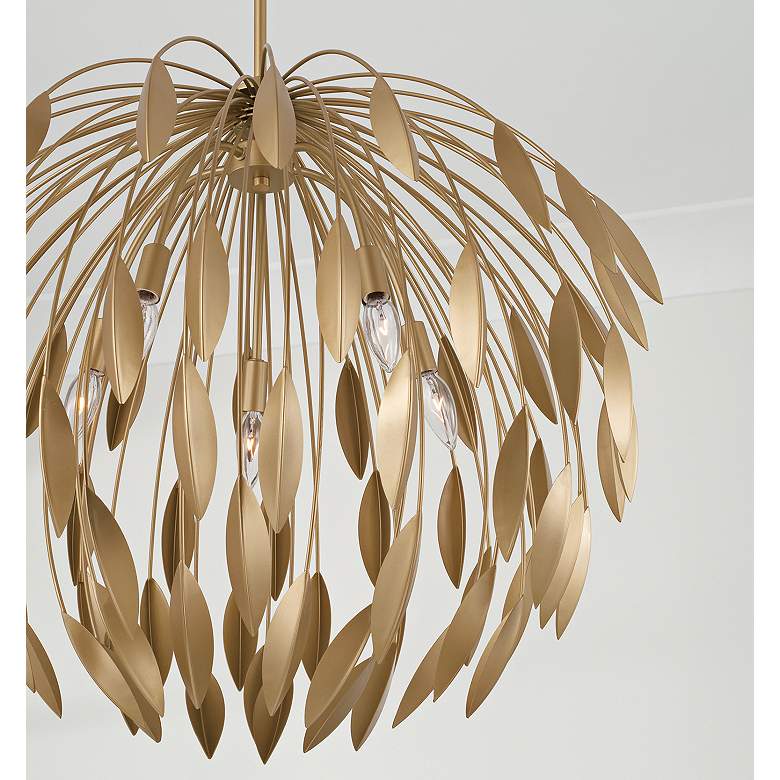 Image 4 Capital Margeaux 28" Wide Bufted Gold Metal 5-Light Pendant more views