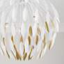 5_Capital Margeaux 28"W Matte White and Gold 5-Light Pendant more views