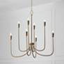 1_Capital Marley 33" Wide Mystic Bronze 8-Light Chandelier