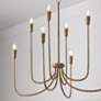 3_Capital Marley 33" Wide Mystic Bronze 8-Light Chandelier more views
