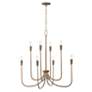 4_Capital Marley 33" Wide Mystic Bronze 8-Light Chandelier more views