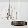 5_Capital Marley 33" Wide Mystic Bronze 8-Light Chandelier more views